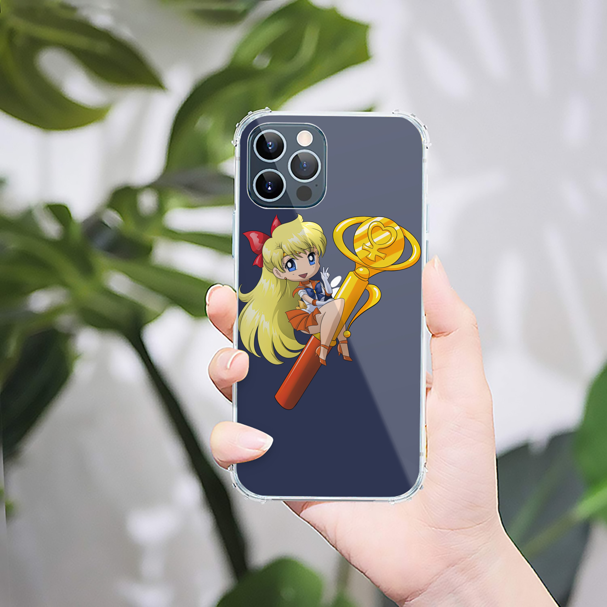 （画像用） 美少女戦士セーラームーン 愛野 美奈子 あいの みなこ Sailor Moon Aino Minako 【iPhone 12シリーズ対応】透明スマホケース（クリアソフトケース）